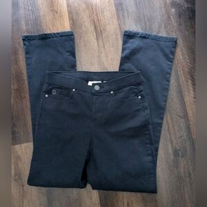 Nice stretch jeans by Belle by Kim Gravel black size 0